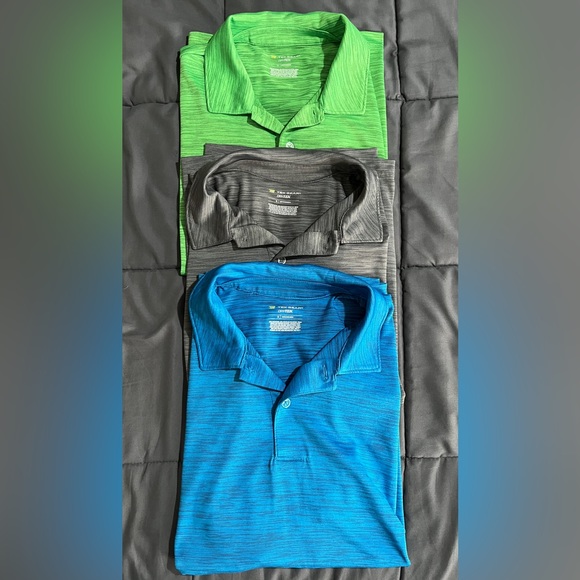 Mens Tek Gear Dry-Tek polo t-shirts lot of 3 - Picture 2 of 6